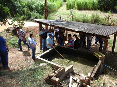 Uso de agua residuaria e tema de visita tecnica em Afonso Claudio