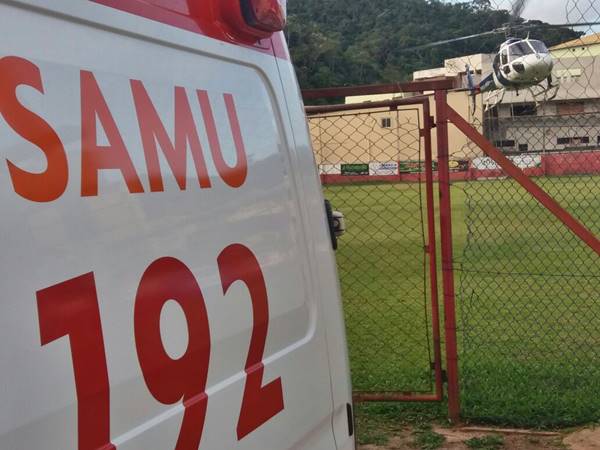 Helicoptero da PM socorre idosa em Marechal Floriano 2