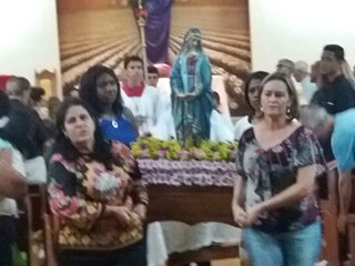 Celebracao com entrega de imagens no Domingo de Ramos em Marechal Floriano 3