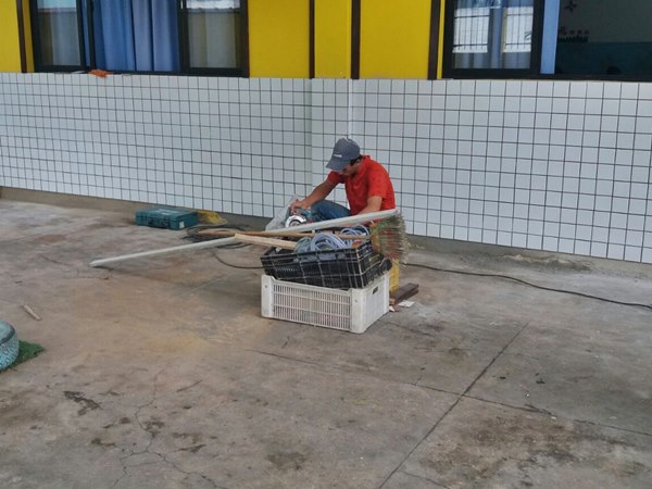 Reforma no predio de escola em Marechal Floriano 2