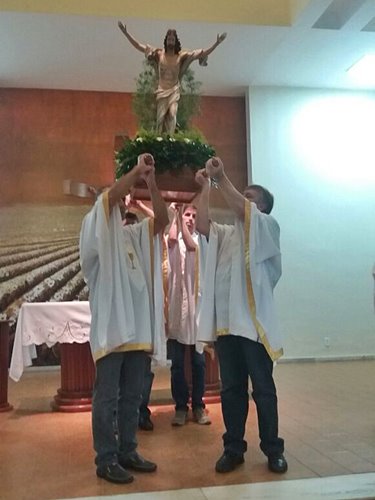 Celebracoes da Pascoa neste domingo 01 apos comemoracoes com Jesus Ressuscitado em Marechal Floriano 6