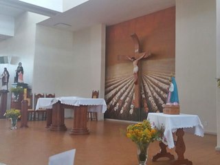 Oracoes e canticos na programacao da Festa de Nossa Senhora da Penha