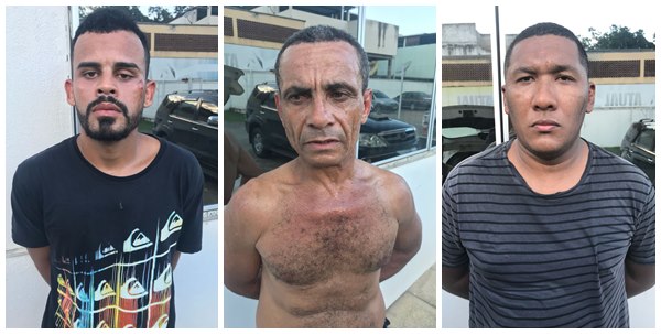 Trio de assaltantes e preso tentando roubar a agencia dos Correios de Castelo