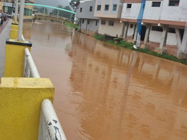 Chuva ainda ameaça transbordamento do Braço Sul em Marechal Floriano