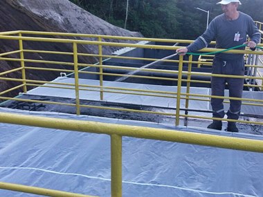 Cobertura da ETE da Cesan em Marechal Floriano recebe limpeza diária 2