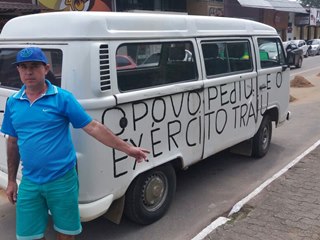 Caminhoneiro de Marechal Floriano promete manifestação em Brasília no próximo domingo 4
