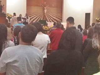 Pregando o amor na celebração da noite deste domingo 4 em Marechal Floriano