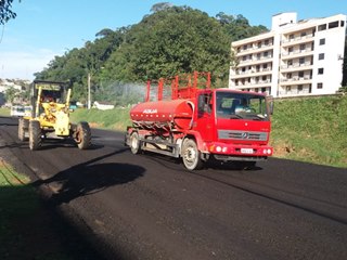 Aproveitamento de massa asfáltica no novo estacionamento em Marechal Floriano