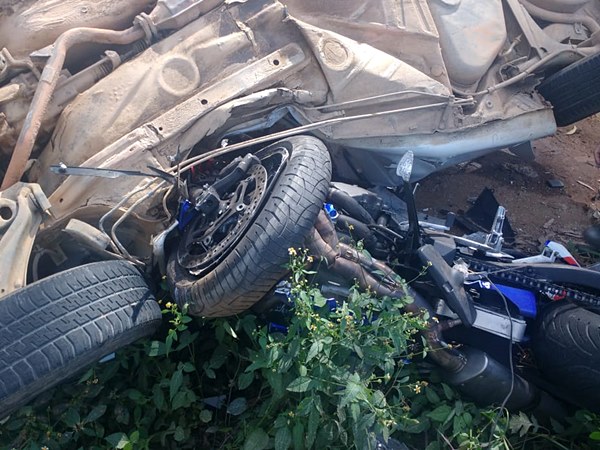 Colisao entre carro e moto provoca morte de mulher na BR262 3