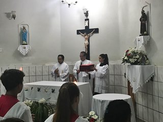 Começa a peregrinação da imagem da padroeira SantAna de Marechal Floriano nas comunidades 4
