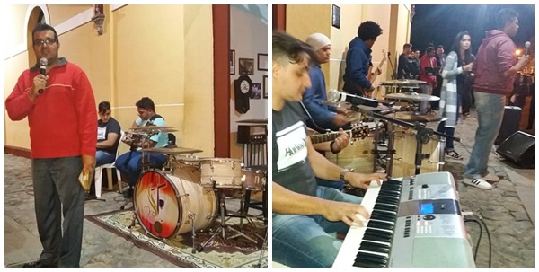 Dezenas de moradores de Marechal Floriano participaram do Louvorzao na Praca 3