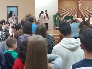 Missa deste domingo em Marechal Floriano abordou a multiplicação dos alimentos por Jesus 2