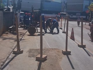 Obra de implantação do sistema de esgotos retomada nesta segunda feira 09 em Marechal Floriano