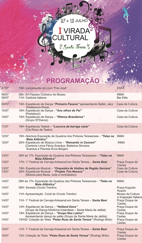 Santa Teresa recebe Virada Cultural durante essa semana 02