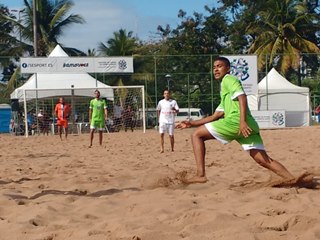 Time de futebol de areia de Marechal Floriano vence na segunda rodada do Campeonato Estadual a equipe de Viana 2