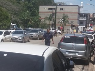 Centro de Marechal Floriano com poucas vagas de estacionamento