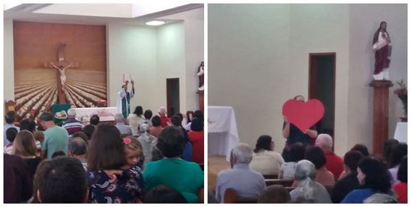 Missa dedicada ao Mes de Bíblia na Matriz de SantAna em Marechal Floriano 1