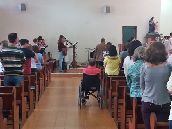 Missa dedicada ao Mes de Bíblia na Matriz de SantAna em Marechal Floriano 3