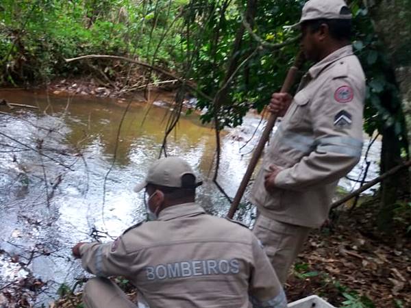 Corpo de homem e encontrado boiando no Braco Sul do Rio Jucu 04