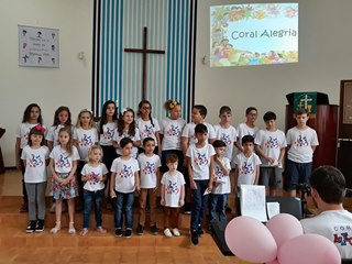 Culto Mirim emocionante na Igreja Luterana em Afonso Cláudio