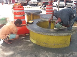 Limpeza e pintura na pracinha em Marechal Floriano 3