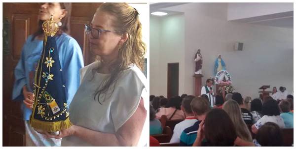 Missa celebrada na Matriz Catolica de Marechal Floriano lembra Nossa Senhora Aparecida 02