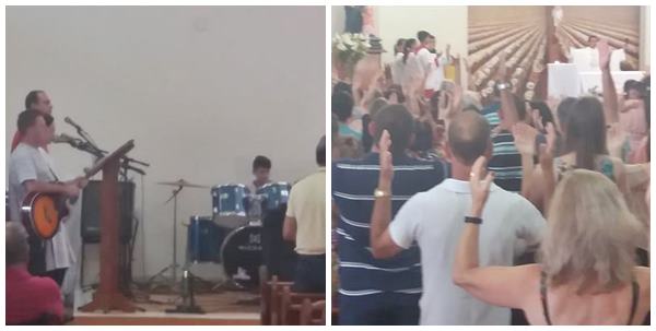 Missa com a cerimonia do Batismo em Marechal Floriano no Dia Mundial dos Pobres 03