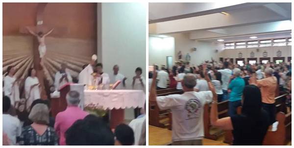 Missa com o tema Jesus Cristo o Rei do Universo em Marechal Floriano 02