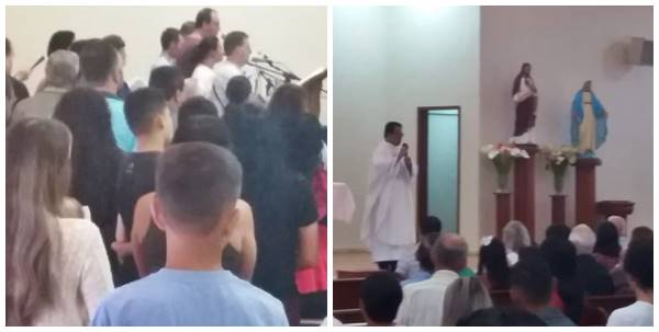 Missa com o tema Jesus Cristo o Rei do Universo em Marechal Floriano 03