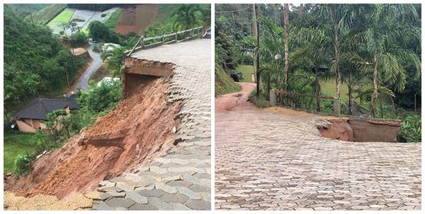 Moradores de Alto Marechal assustados com a queda de barranco 3