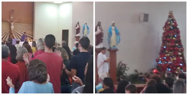Advento e lembrado na celebracao catolica desse domingo 09 em Marechal Floriano 02