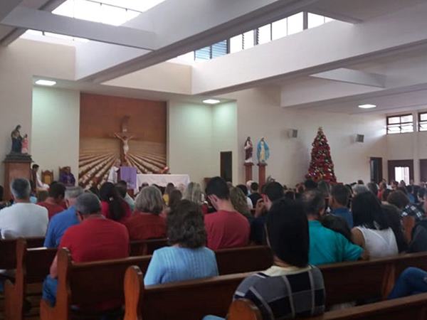 Advento e lembrado na celebracao catolica desse domingo 09 em Marechal Floriano 03
