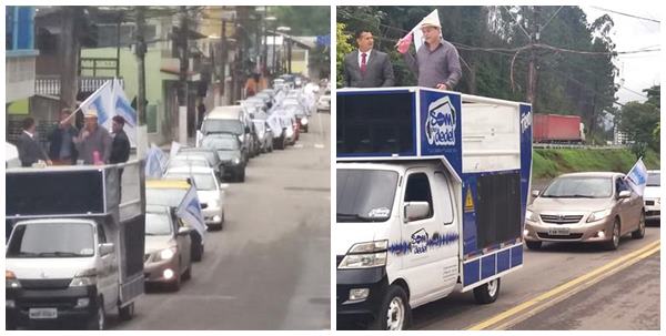 Carreata evangelica parou Marechal Floriano na tarde deste sabado 08 02