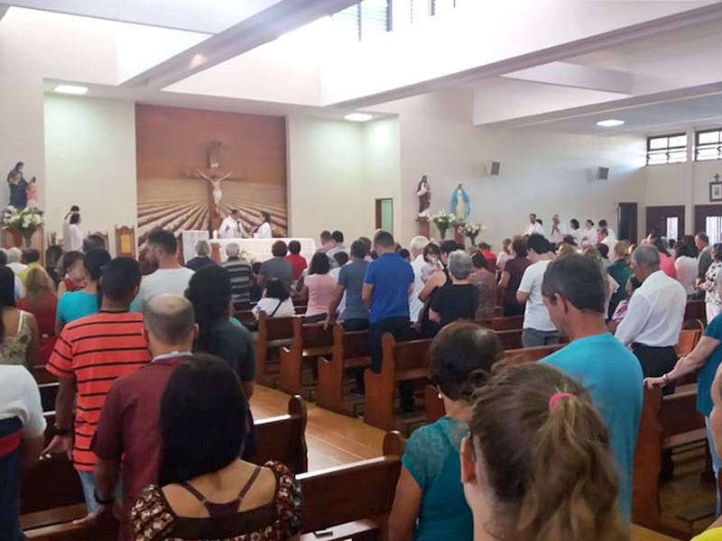 Catolicos de Marechal Floriano iniciam a festa de Nossa Senhora das Gracas 02