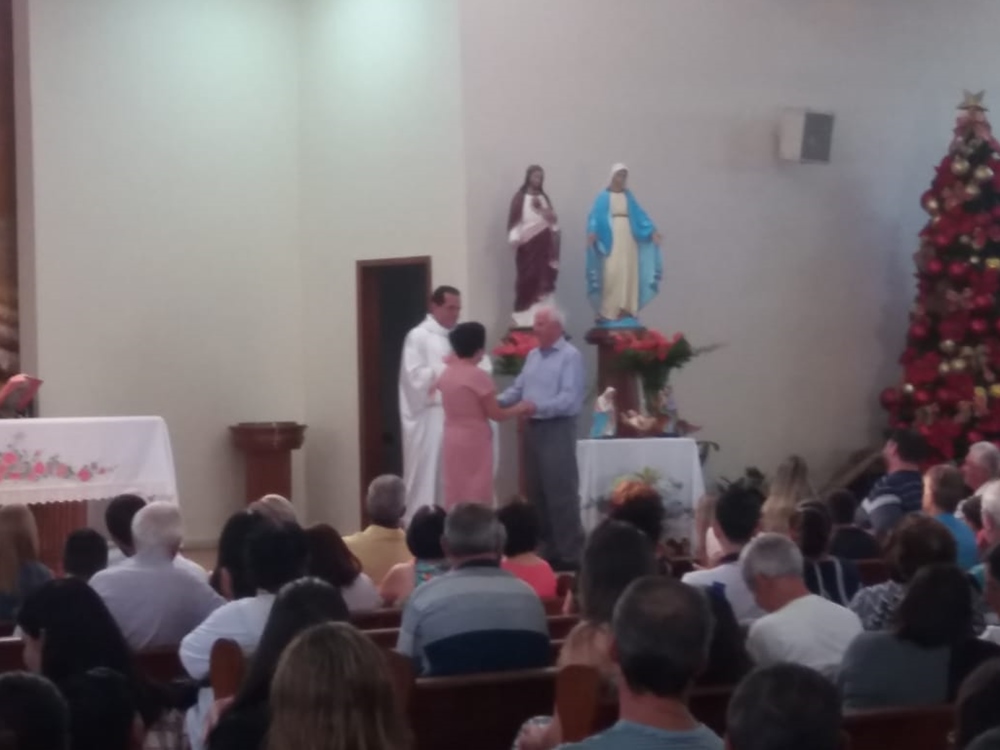 Celebração católica na comemoração da Sagrada Família na Igreja de SantAna em Marechal Floriano 1