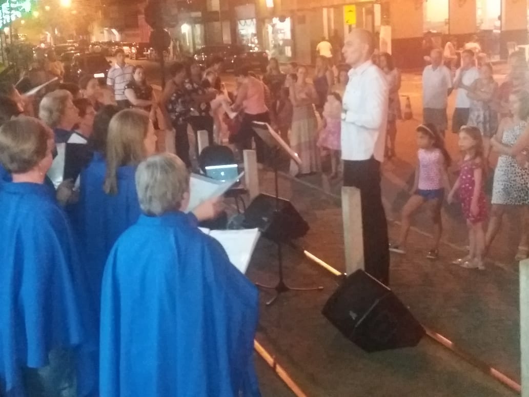 Luteranos se apresentam no Natal Luz em Marechal Floriano