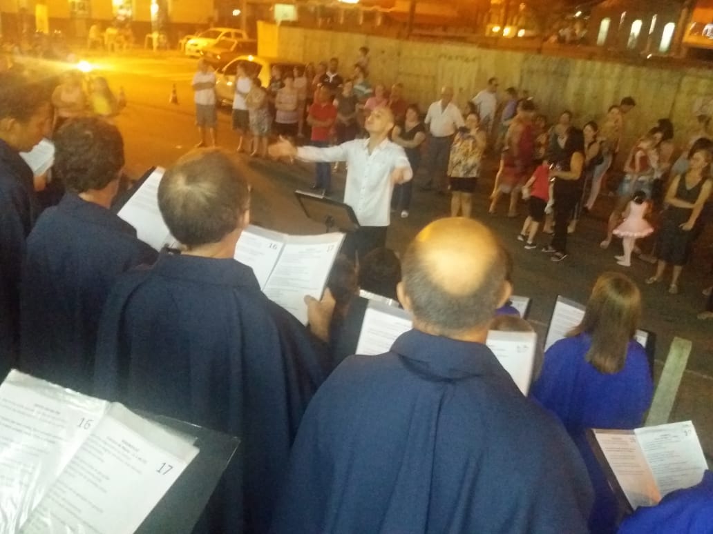 Luteranos se apresentam no Natal Luz em Marechal Floriano 2