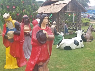 Montagem do Natal Luz em andamento em Marechal Floriano