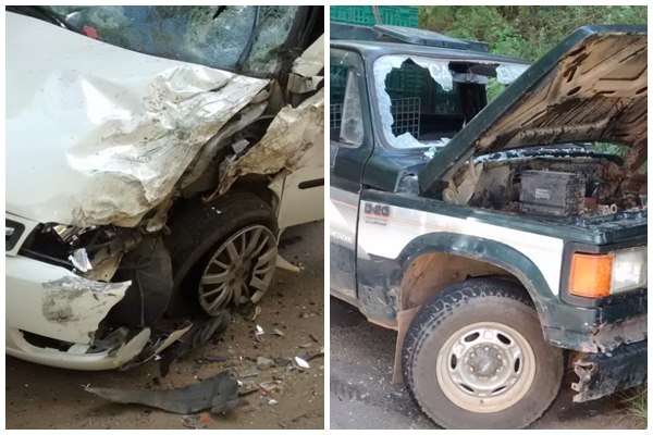 Acidente entre dois veículos deixa seis feridos em Domingos Martins