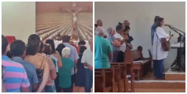Missa deste domingo 20 em honra a Sao Sebastiao em Marechal Floriano 02