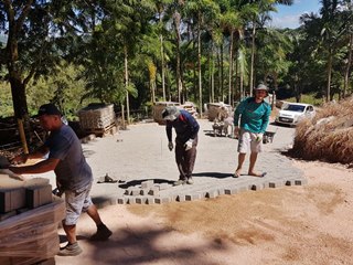 Ruas pavimentadas em Araguaia distrito de Marechal Floriano 2