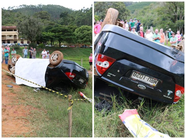 Acidente grave deixa uma pessoa morta e três feridas em Domingos Martins