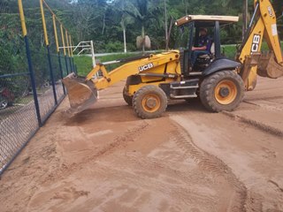Campos ganham mais areia e se tornam mais planos em Marechal Floriano 2