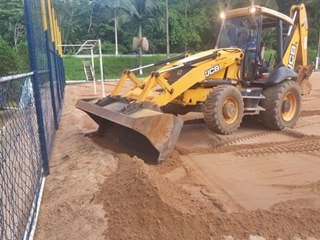 Campos ganham mais areia e se tornam mais planos em Marechal Floriano 3