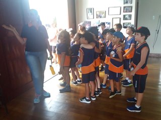 Estudantes visitam antiga estação ferroviária de Marechal Floriano 3