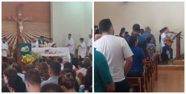 Missa celebrada neste domingo 24 na Matriz de SantAna em Marechal Floriano prega o amor ao proximo 03
