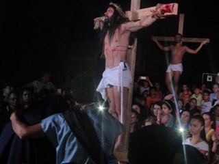 Mais um ensaio para a pe&ccedil;a Paix&atilde;o Morte e Ressurrei&ccedil;&atilde;o de Cristo em Marechal Floriano