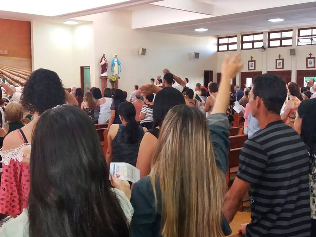 Missa da manha deste domingo 03 da sequencia aos ensinamentos do Senhor 02