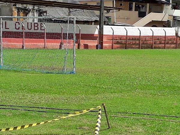 Preparacao do campo para a Copa America de Futebol Feminino 02