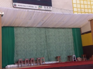 Quadra preparada para sediar o teatro desta Sexta feira da Paix&atilde;o em Marechal Floriano 4